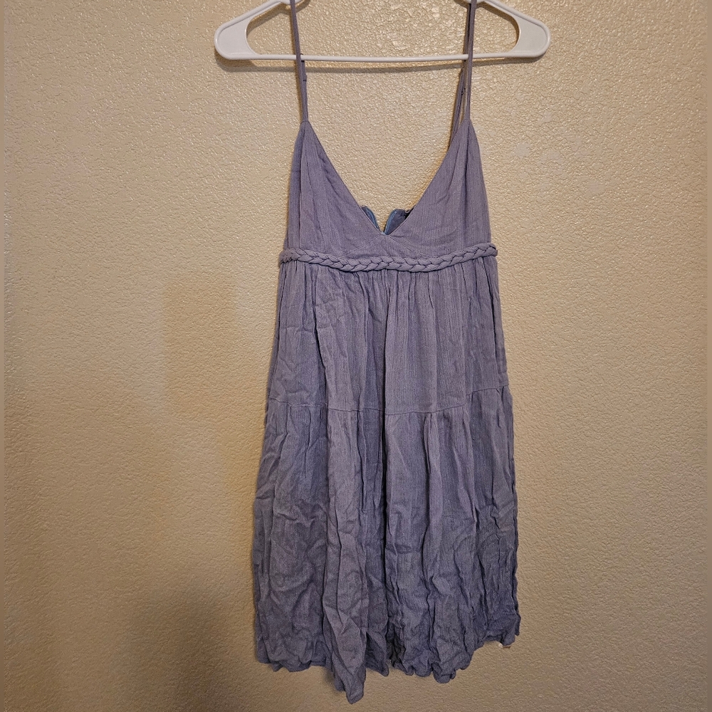 Light Dusty Blue Sleeveless Dress